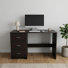 Load image into Gallery viewer, 48" Black Computer Desk With Three Drawers
