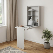 Load image into Gallery viewer, 24" White Wall Mounted Writing Desk
