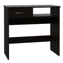 Load image into Gallery viewer, 32" Black Computer Desk Desk and Bookshelf Set
