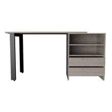 Load image into Gallery viewer, 58" Light Gray Computer Desk
