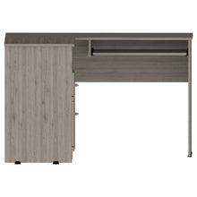 Load image into Gallery viewer, 47" Light Gray L Shape Computer Desk With Two Drawers
