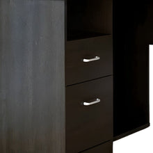 Load image into Gallery viewer, 47" Black L Shape Computer Desk With Two Drawers
