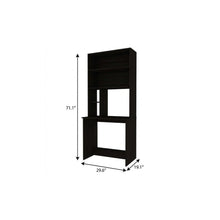 Load image into Gallery viewer, 30" Black Computer Desk With Hutch
