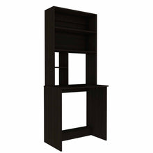 Load image into Gallery viewer, 30" Black Computer Desk With Hutch
