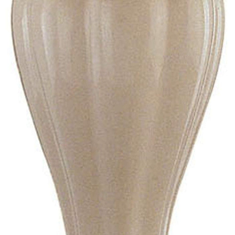 Ceramic Urn Table Lamp With Off-White Empire Shade - Ivory And Gold