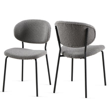 Load image into Gallery viewer, Boucle Dining Chairs, Dining Chairs With Metal Legs For Dining Room, Kitchen, Living Room
