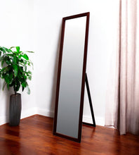 Load image into Gallery viewer, 55" Wood Framed Full Length Freestanding Mirror - Brown
