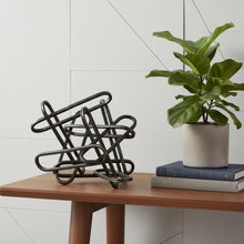 Load image into Gallery viewer, Abstract Tabletop Sculpture (608733) - Black
