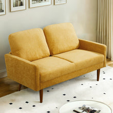 Load image into Gallery viewer, Loveseat Sofa, European Style With Sleek Design, Modern &amp; Vintage Flair, Upholstered 2 Seater Couch
