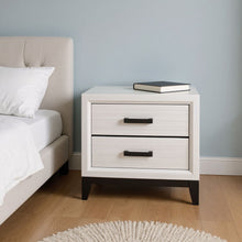 Load image into Gallery viewer, 25" Two Drawer Nightstand - White
