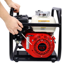 Load image into Gallery viewer, Honda - Gx160 Engine Water Pump 3" 264Gpm With 3In Npt Coupler And 25Ft Flat Hose, Aluminum - Black / Red
