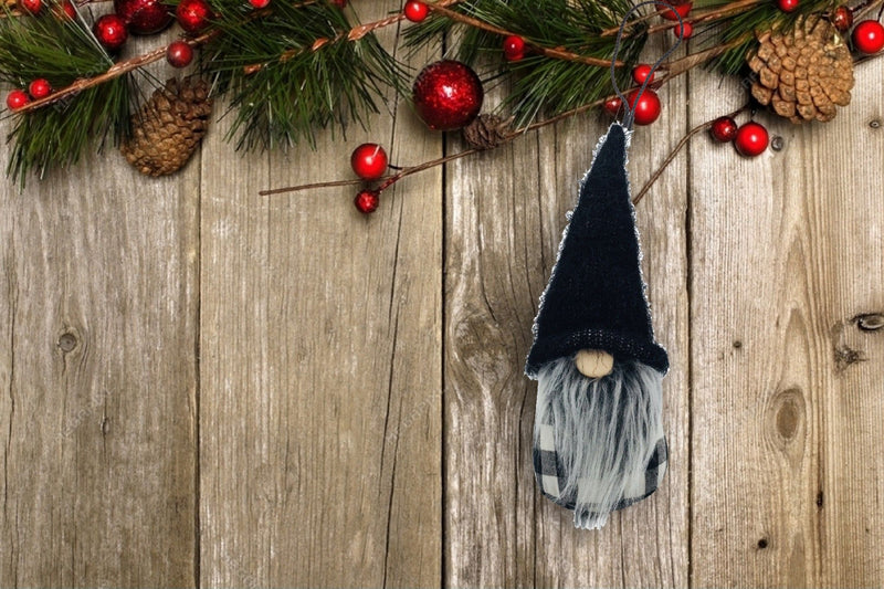 Buffalo Check Groovy Gnome - Black / White
