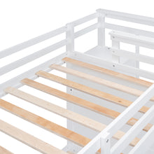 Load image into Gallery viewer, Twin Over Twin Bunk Bed with Trundle and Staircase,White(OLD SKU:LT000068AAK)
