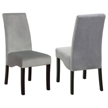 Load image into Gallery viewer, Upholstered Dining Chair Soft Padded Seat And Flared Back Design (Set of 2) - Gray
