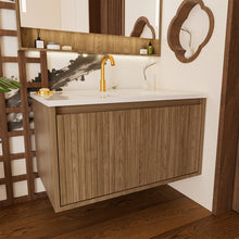Load image into Gallery viewer, Wall Mounted Floating Bathroom Vanity With Sink And Drawers
