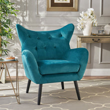 Load image into Gallery viewer, Alyssa - Mid Century Upholstered Arm Chair With Wingback Design

