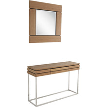 Load image into Gallery viewer, Sled Console Table And Drawers (Set of 2) - Brown And Silver
