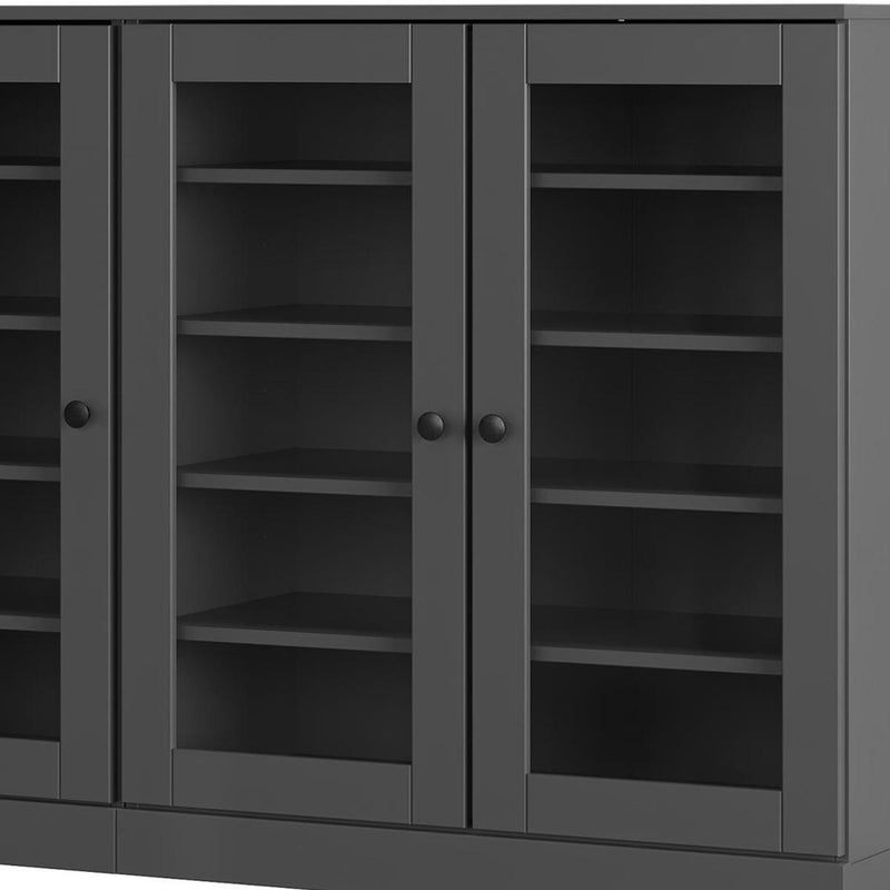 Solid Woodshoe Storage Cabinet (756019) - Gray