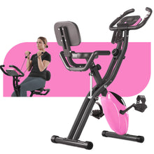 Load image into Gallery viewer, Exercise Bike Folding Stationary Bikes For Home With 16 Level Magnetic Resistance
