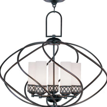 Load image into Gallery viewer, 24'' Five Light Dimmable Chandelier With Shades - Bronze
