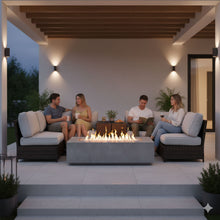 Load image into Gallery viewer, Outdoor Elegance Conversation Set With Fire Pit

