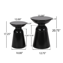 Load image into Gallery viewer, Serenita - Outdoor Side Tables With Flared Design (Set of 2)
