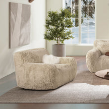 Load image into Gallery viewer, Summit - Faux Sheepskin Overstuffed Arm Chair - Cream Beige
