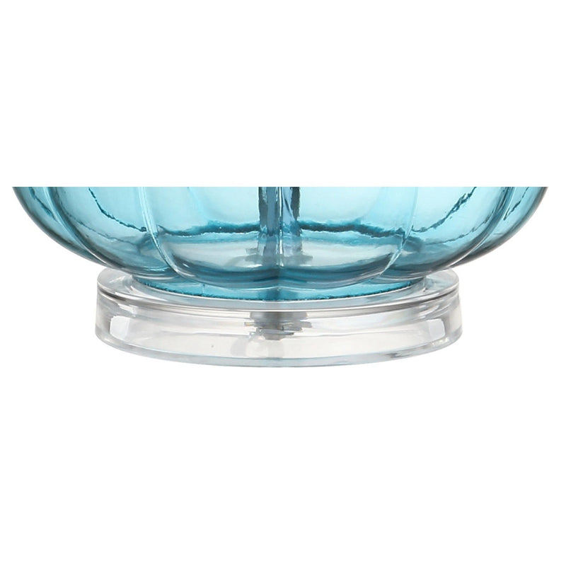 29" Novelty Table Lamps With Drum Shades (Set of 2) - Aqua
