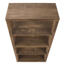 Load image into Gallery viewer, Adjustable Four Tier Bookcase - Brown
