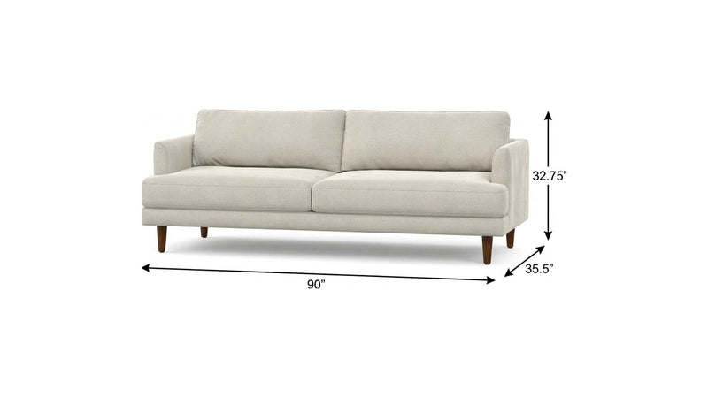 90" Fabric Sofa - Cream