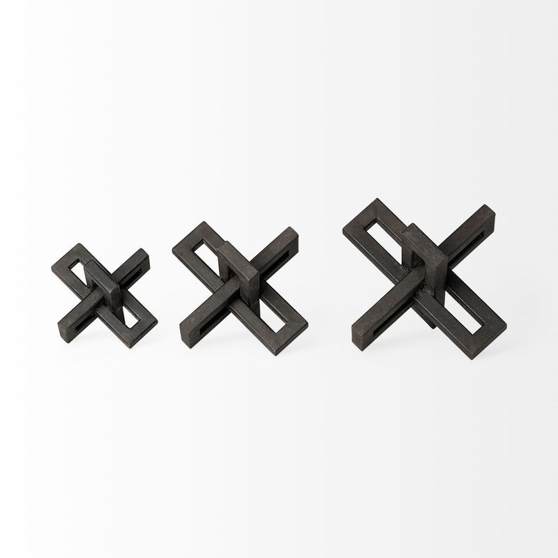 Tabletop Sculpture (Set of 3) - Black