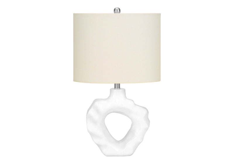 Novelty Table Lamp With Drum Shade - Cream