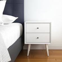 Load image into Gallery viewer, Century Modern Wood 2 Drawer Nightstand - White
