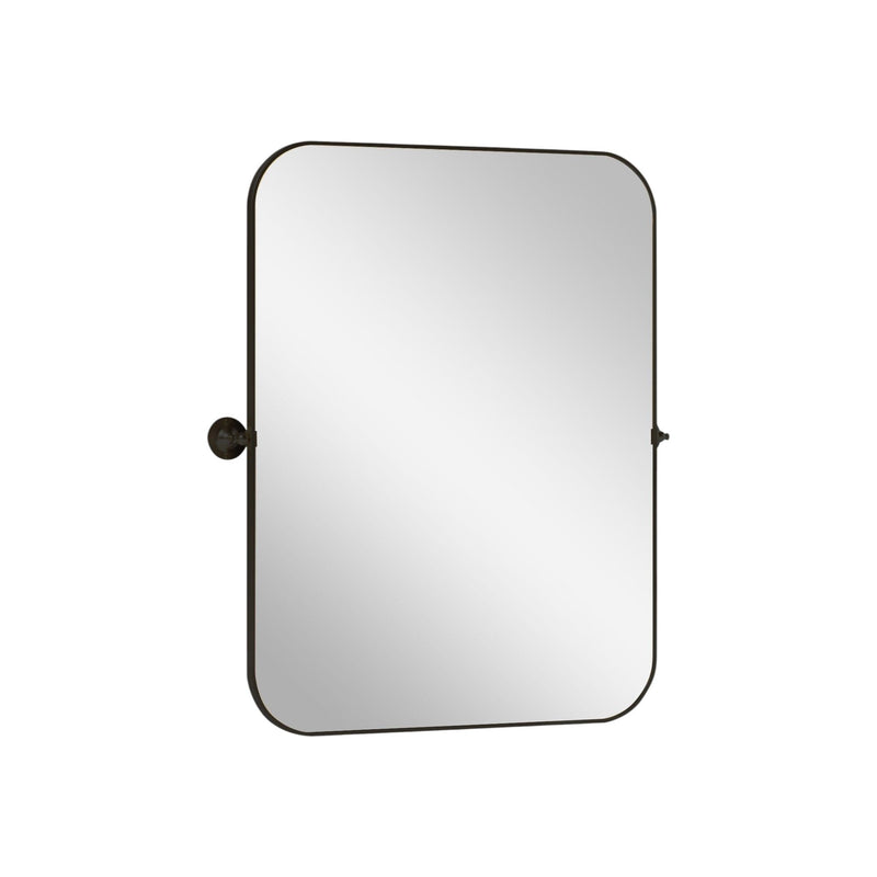 Metal Framed Bathroom Vanity Mirror - Black