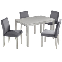 Load image into Gallery viewer, Dining Table Set, Table With A Rectangular Table And Upholstered Chairs

