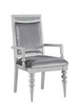 Load image into Gallery viewer, Upholstered Fabric Dining Arm Chairs (Set of 2) - Platinum
