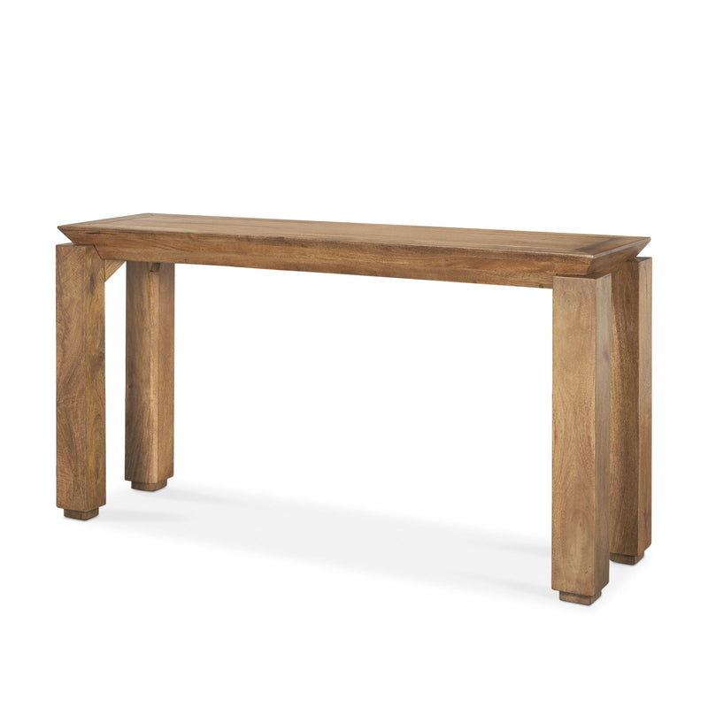 60" Solid Wood Console Table - Brown