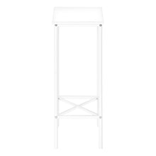Load image into Gallery viewer, 24" Wood And Metal End Table With Shelf - White
