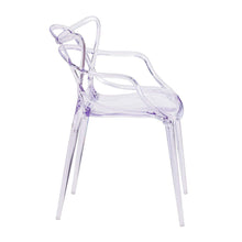 Load image into Gallery viewer, Acrylic Open Back Dining Arm Chair - Clear
