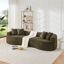 Load image into Gallery viewer, 4 Seater Curved Cloud Sectional Sofa

