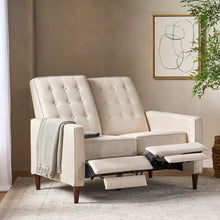 Load image into Gallery viewer, Manville - Contemporary Tufted Loveseat Pushback Recliner
