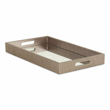 Load image into Gallery viewer, 16" Rectangular Wood Handmade Tray With Handles - Gray
