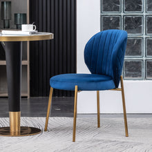 Load image into Gallery viewer, Amoa - Contemporary Velvet Upholstery Dining Chair - Blue

