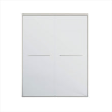 Load image into Gallery viewer, Double Sliding Shower Door, Semi-Frameless Bypass Bathroom Sliding Door With 1/4" (6 Mm) Tempered Glass For Walk-In Shower
