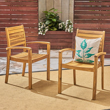 Load image into Gallery viewer, Outdoor Dining Chair, Stacking Design For Patio
