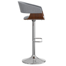 Load image into Gallery viewer, Lowell - Adjustable Swivel Bar Stool - Stone Gray
