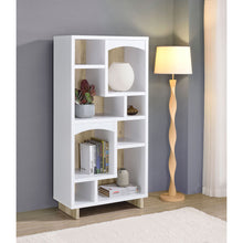 Load image into Gallery viewer, Geilys - 8 Shelf Bookcase With Arch Details - White
