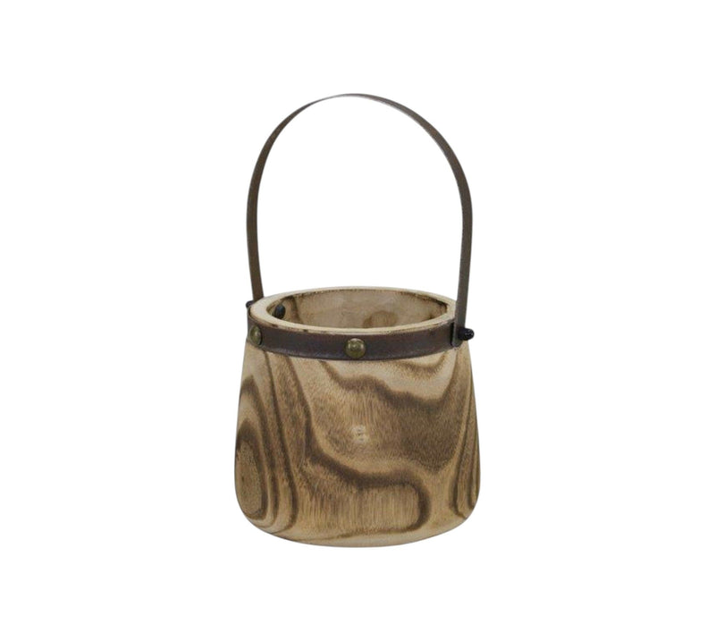 Bucket Pot Planters (Set of 2) - Natural