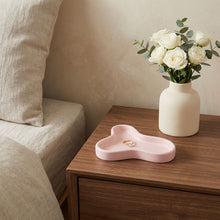 Load image into Gallery viewer, Resin Handmade Geometric Trinket Tray - Pale Pink
