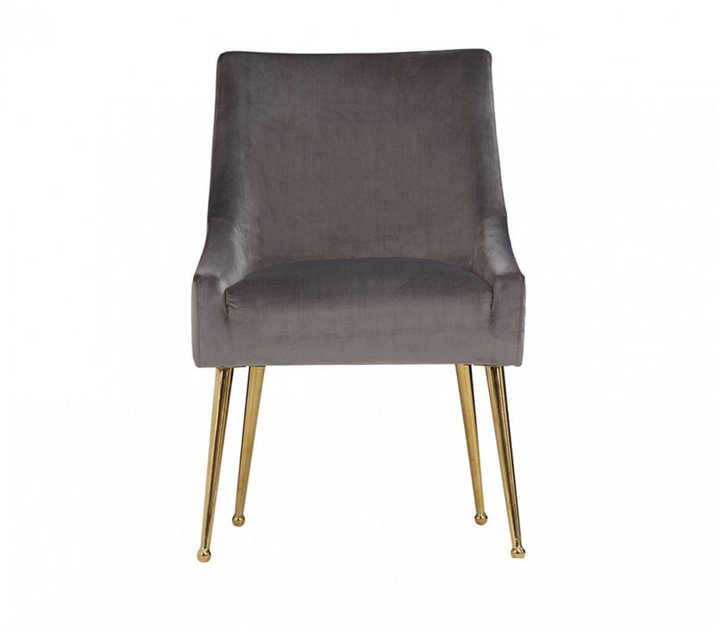 Rosegold Dining Chairs (Set of 2) - Gray / Rose